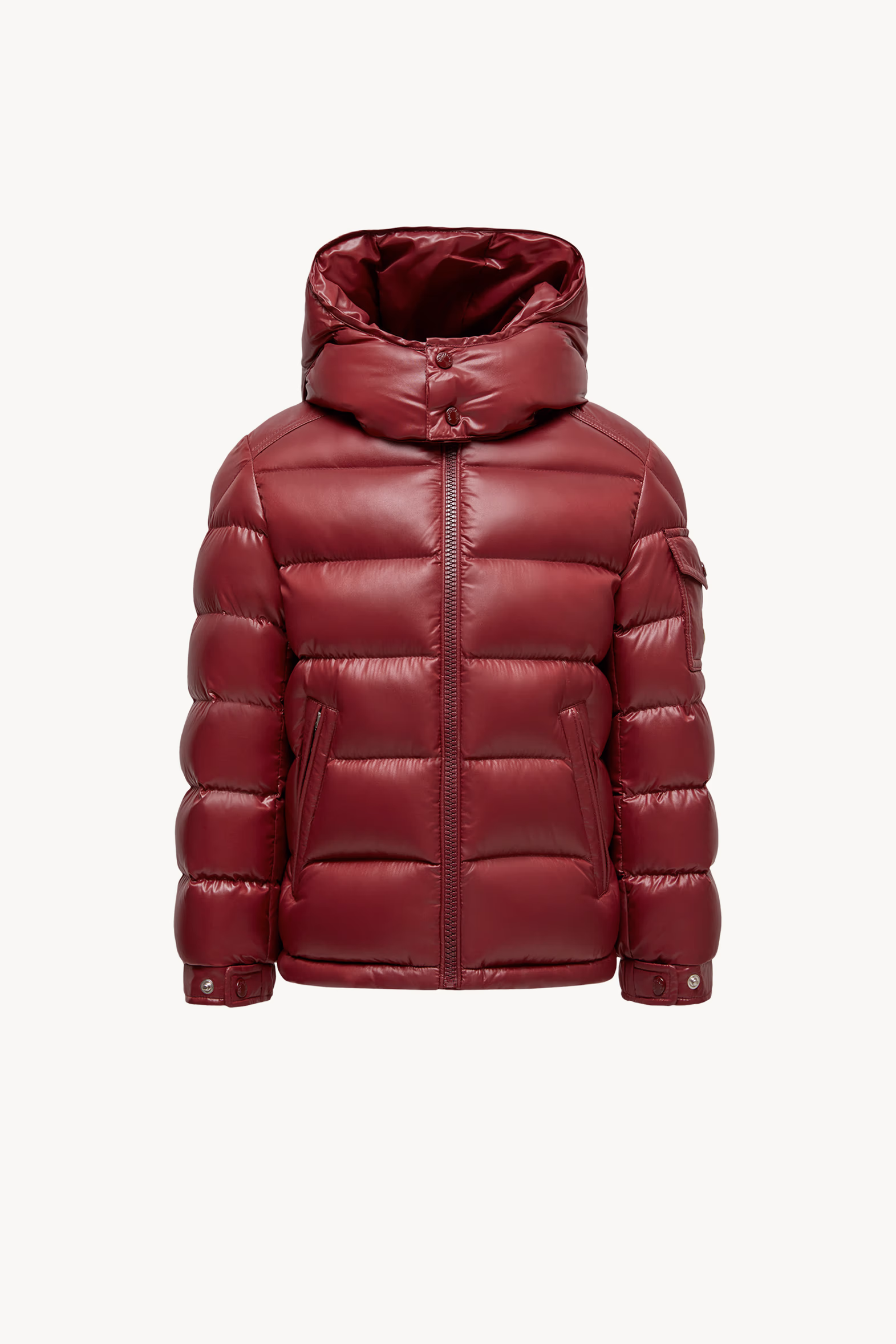 Nouvelle doudoune à capuche Moncler Maya Garçon Rouge Moncler 0